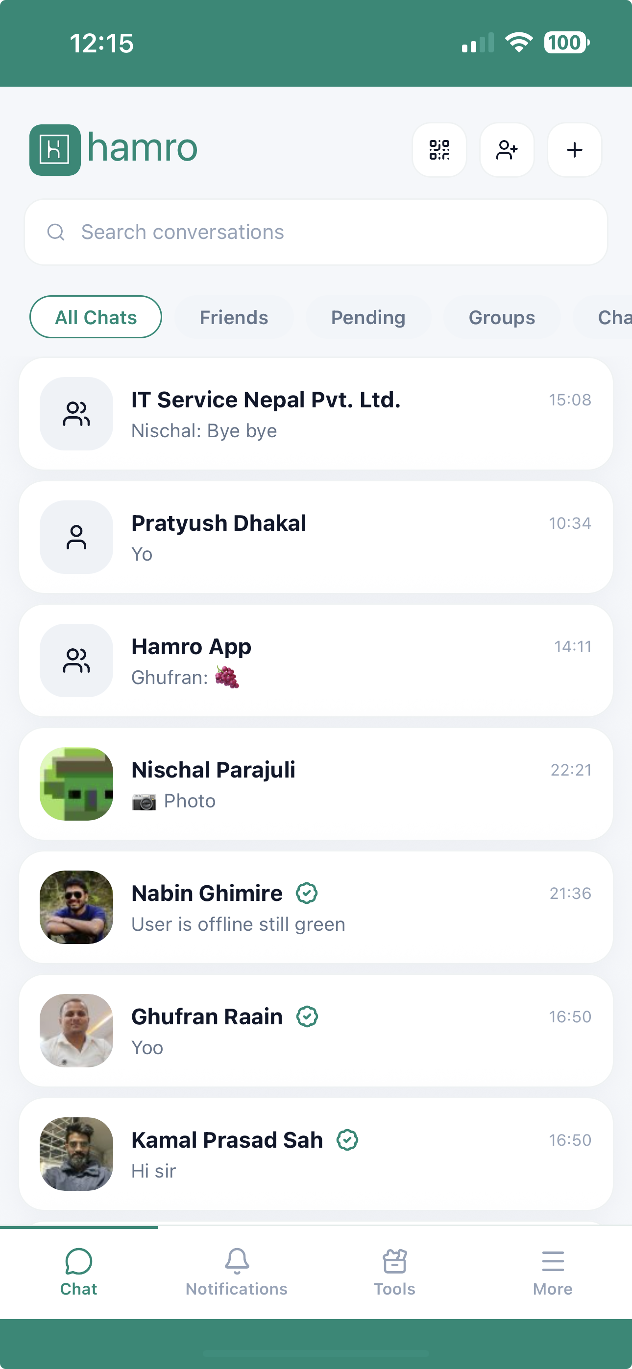 Hamro app screenshot